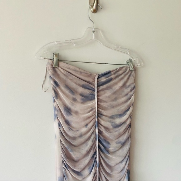 New Zara Ruched Floral Tulle Dress Size Small​​​​ - Picture 6 of 7